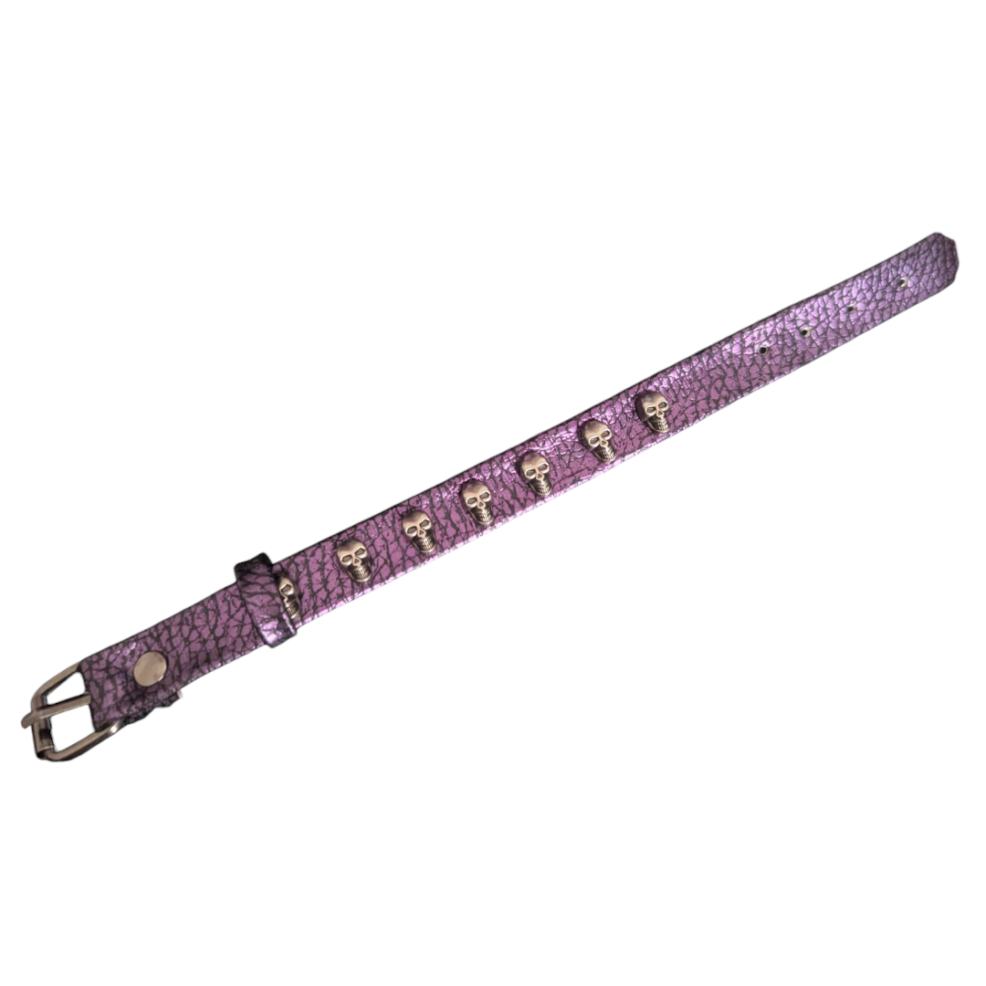 Pulsera morada Calaveras