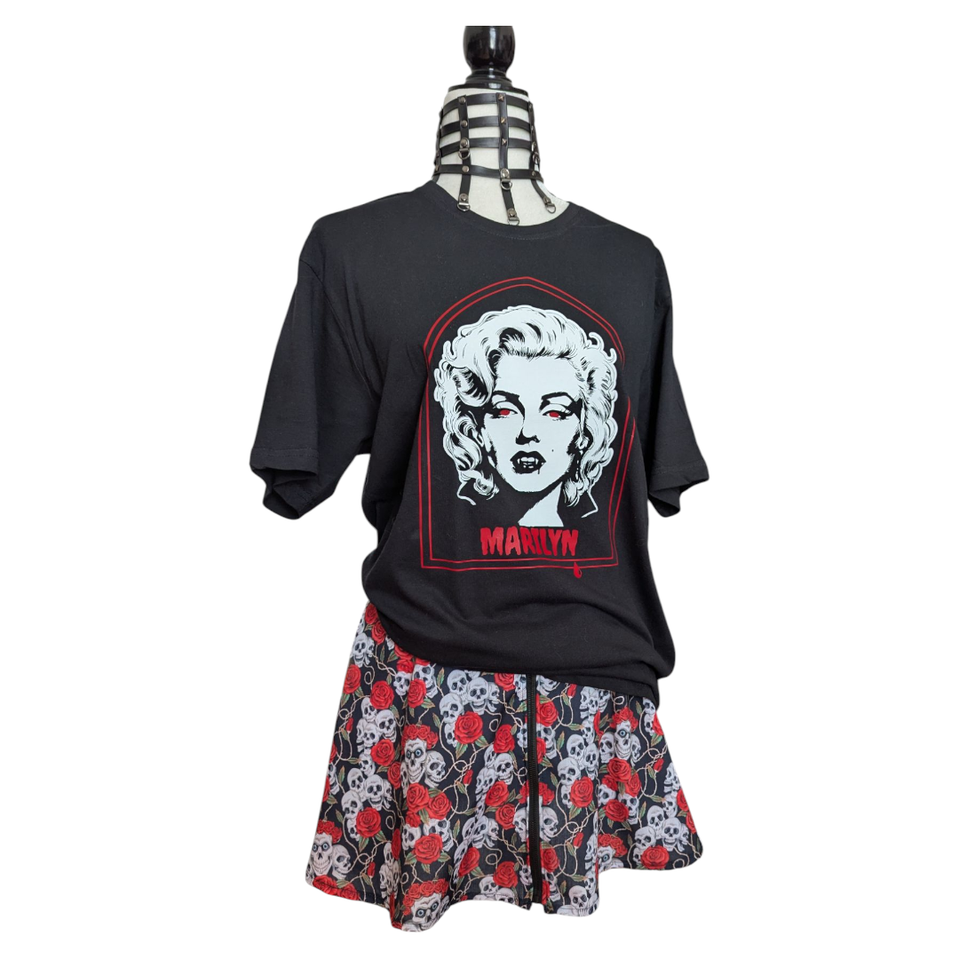 Falda Rosas y Calaveras