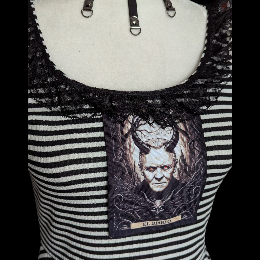 Vestido rayado El Diablo Anthony