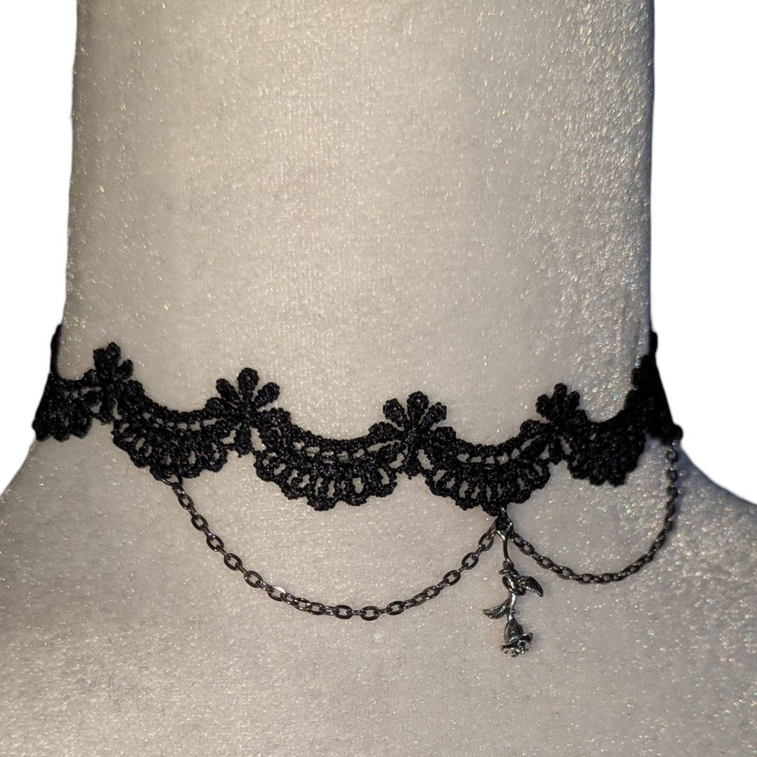 Choker gótico romántico