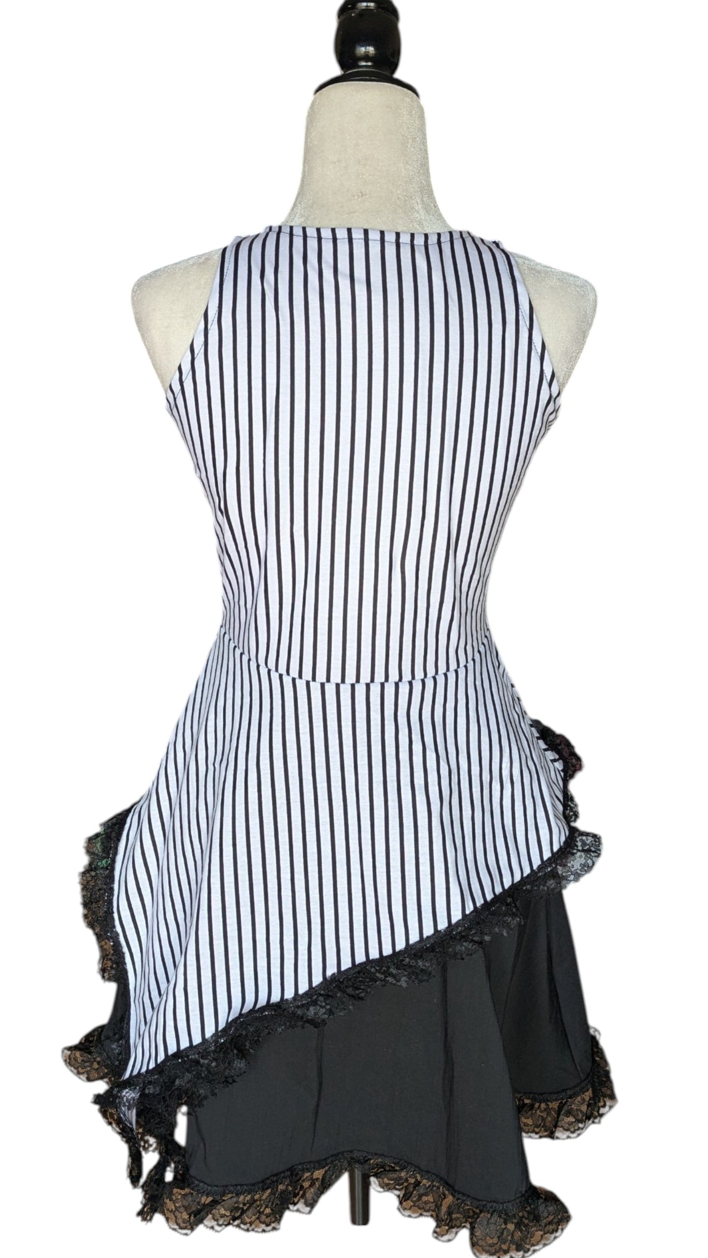 Camiseta a rayas Chica Rara y gato