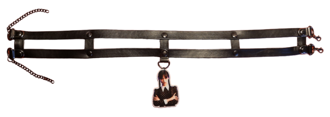 Choker doble Miércoles Addams