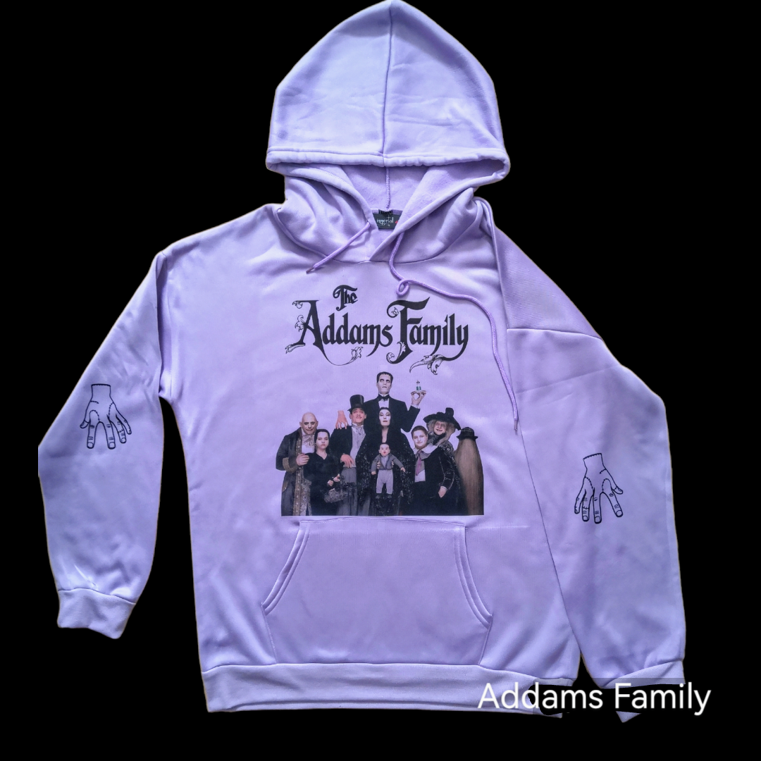 Sudadera lila Crazy Addams