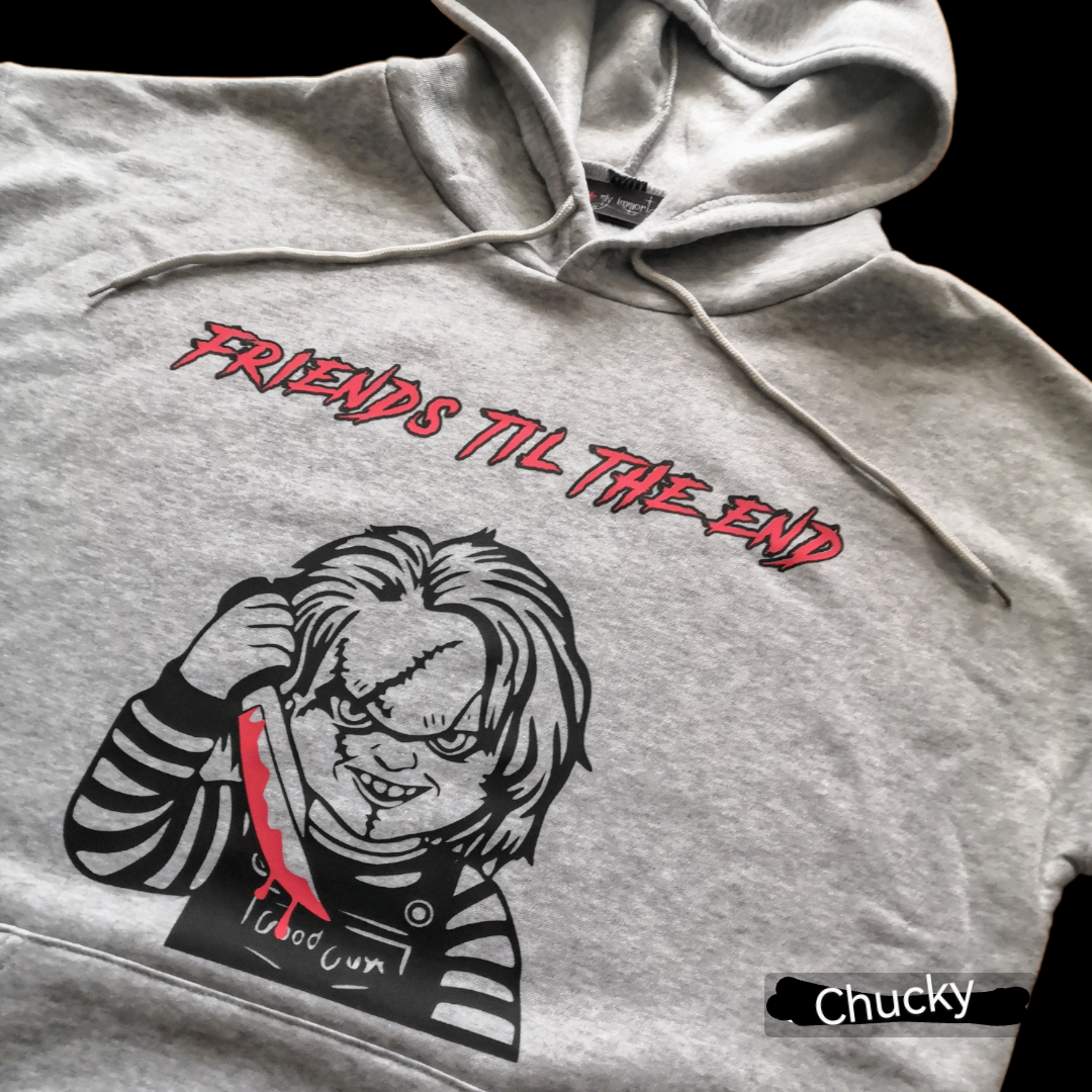 Sudadera Gris Chucky