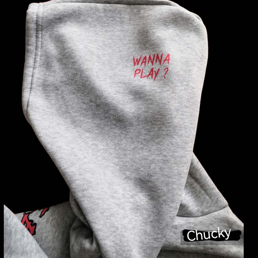 Sudadera Gris Chucky