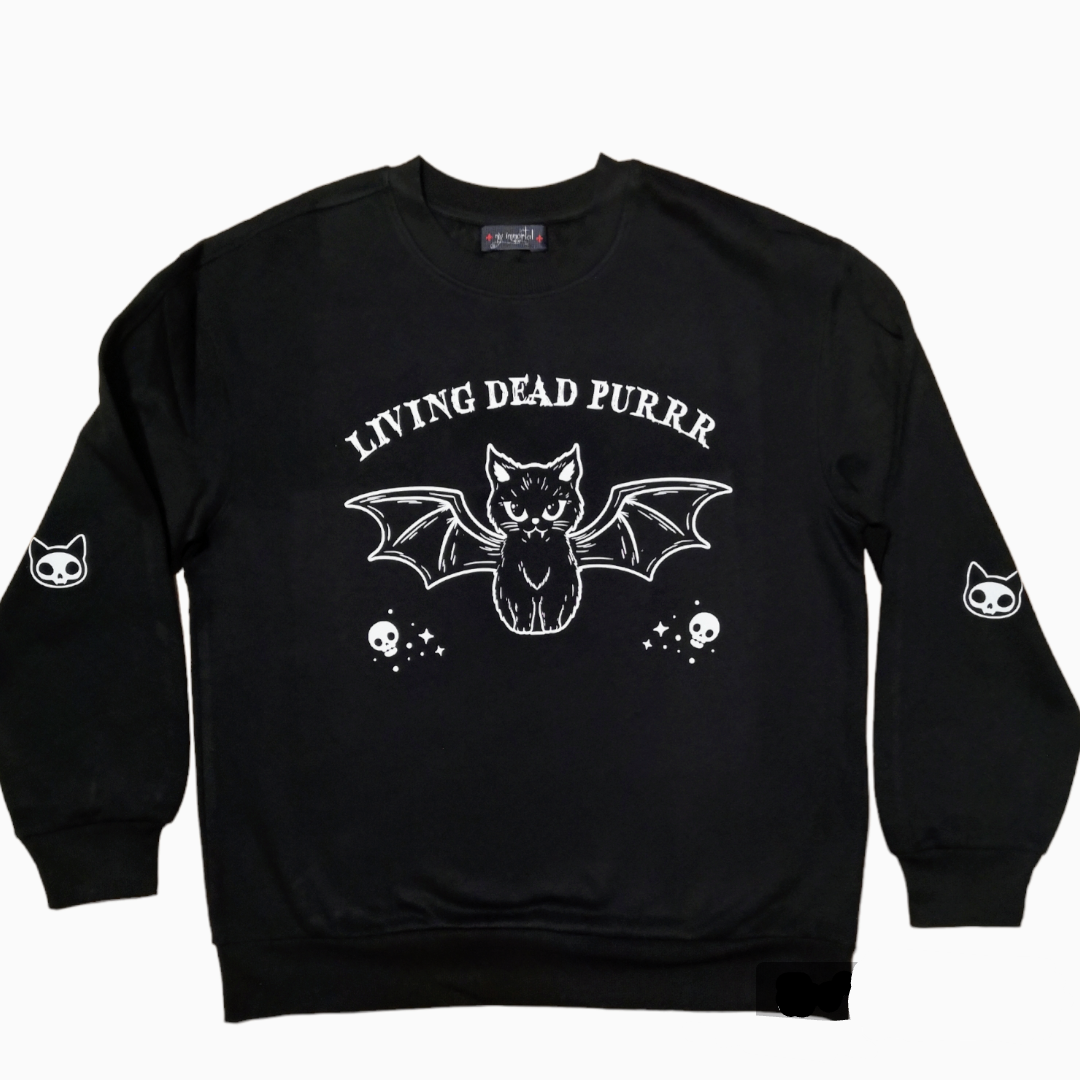 Sudadera Unisex Living Dead Purrr