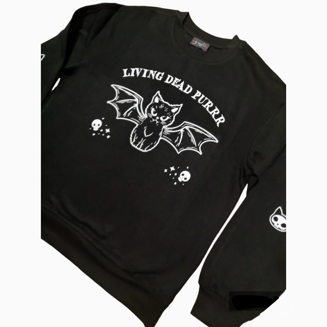 Sudadera Unisex Living Dead Purrr