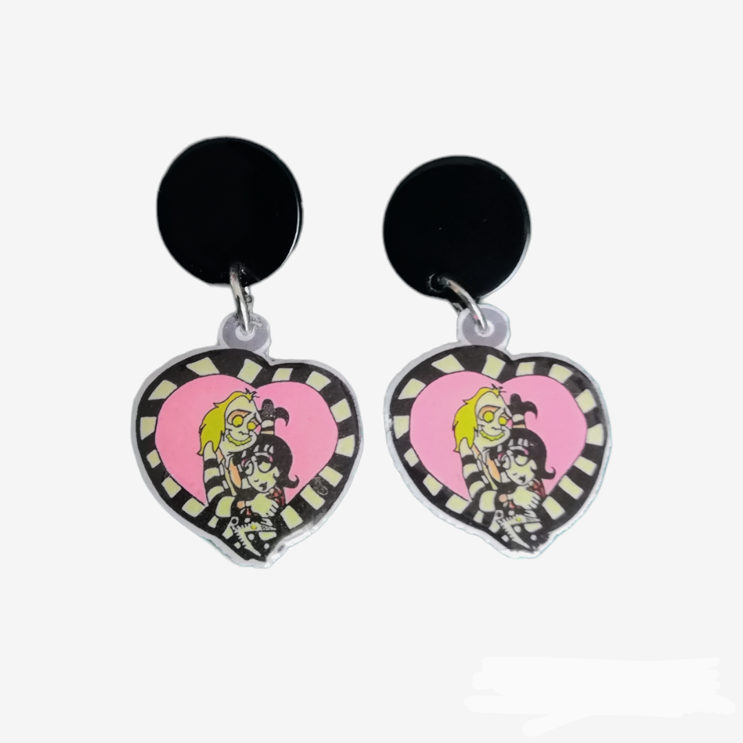 Pendientes Lydia y Beetle Cartoon