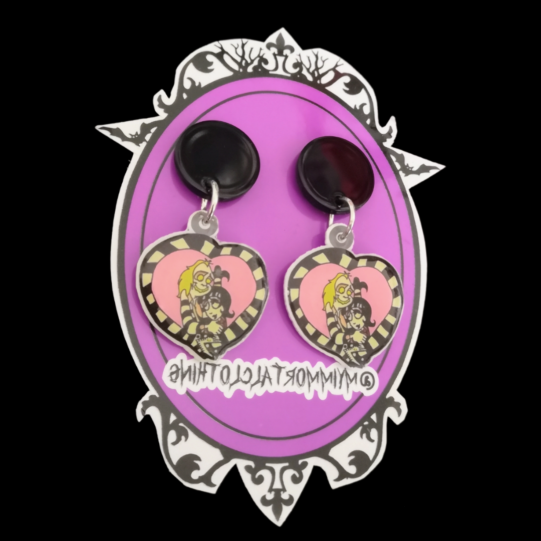 Pendientes Lydia y Beetle Cartoon