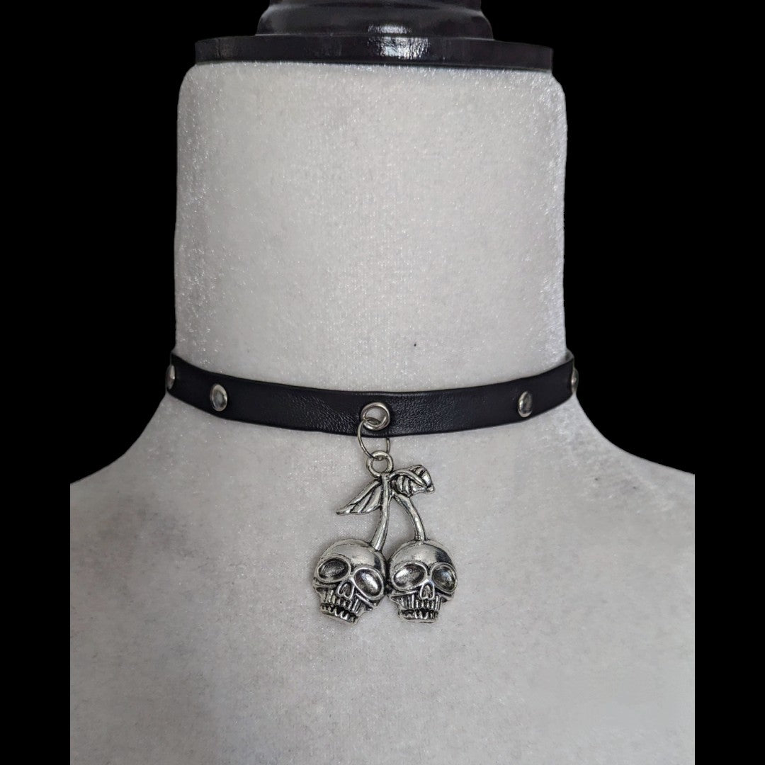 Collar choker Calaveras Cherry