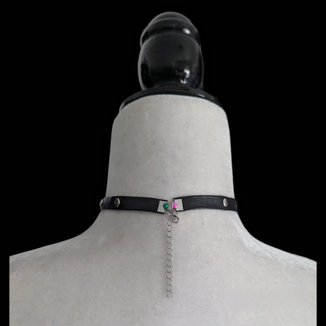 Collar choker Calaveras Cherry