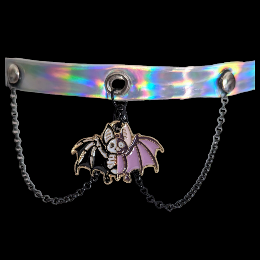 Choker murciélago bicolor