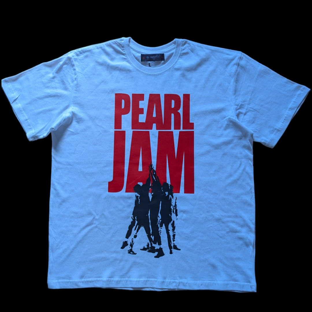 Camiseta Unisex Pearl Jam Blanca