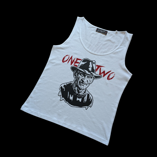 Camiseta Freddy blanca sin mangas