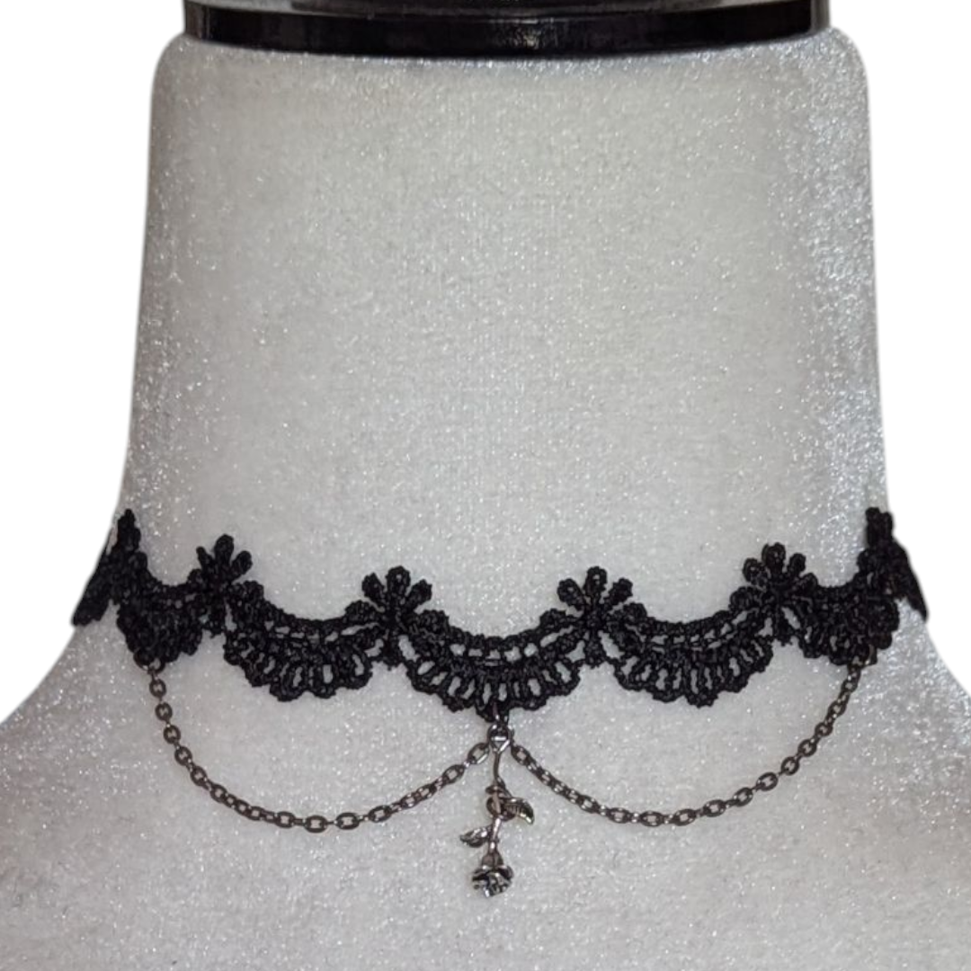 Choker gótico romántico