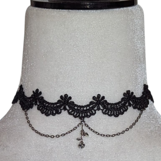 Choker gótico romántico