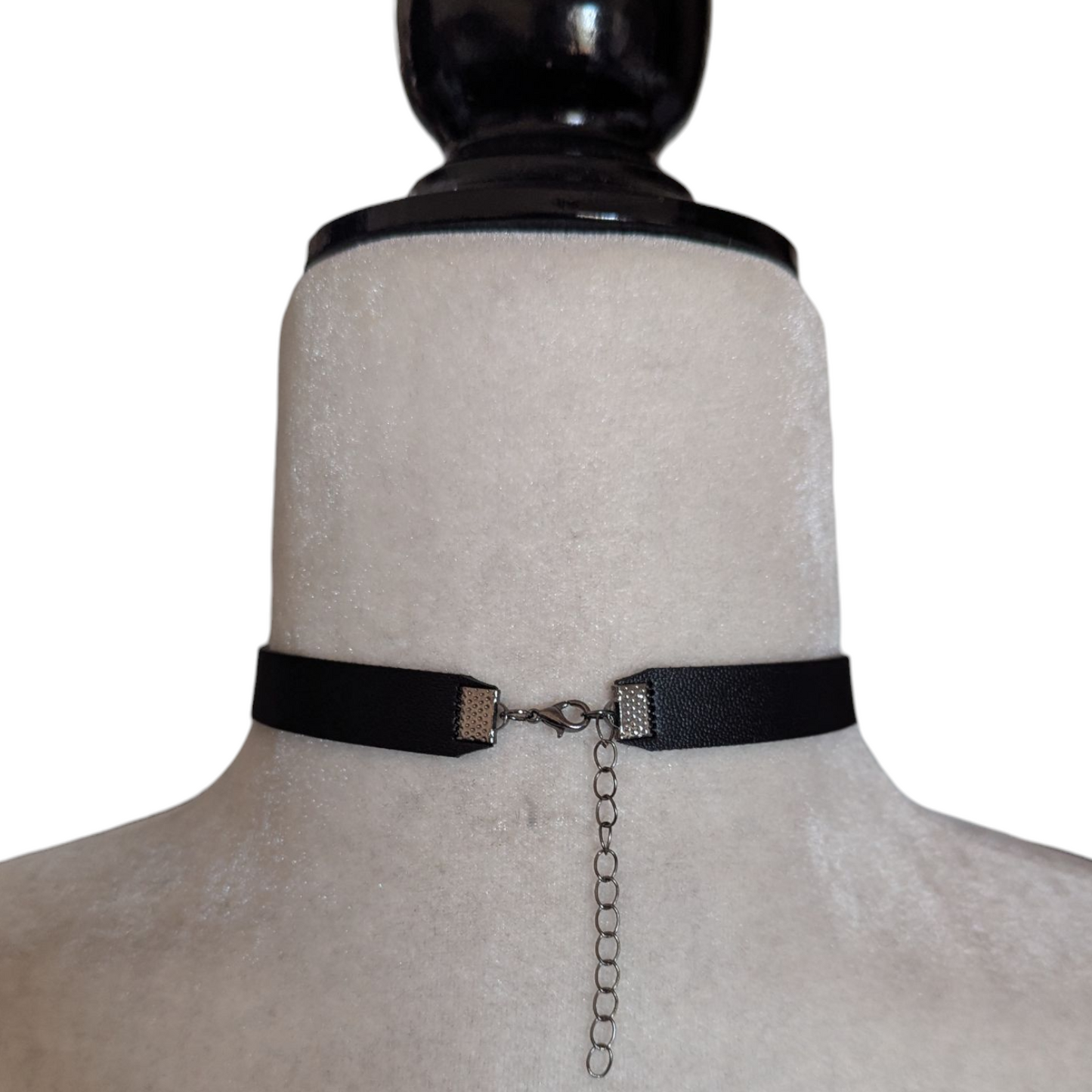 Choker calavera niquel