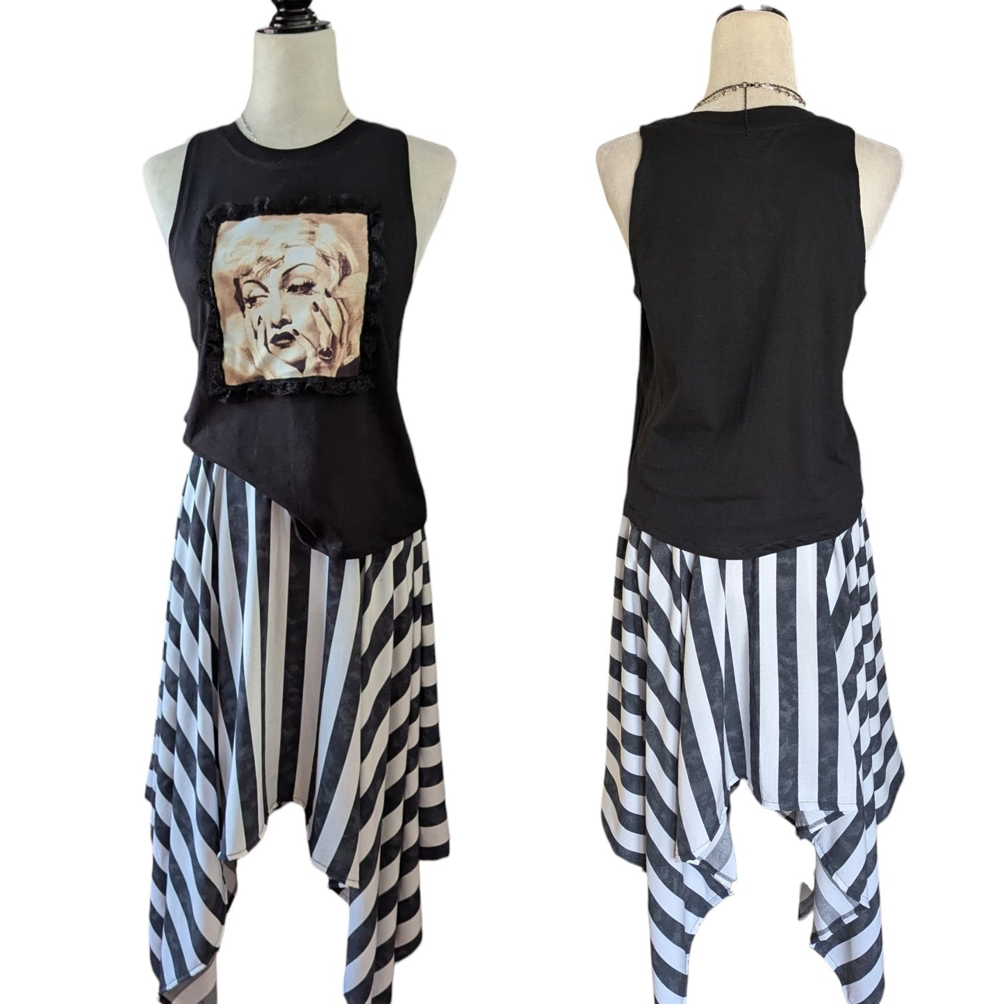 Conjunto Falda + camiseta + collar