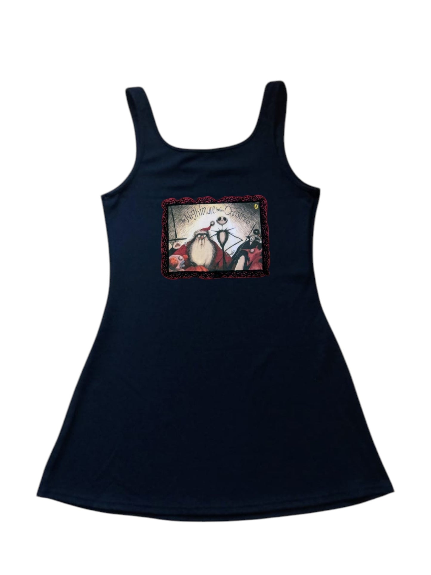 Vestido Pesadilla Antes de Navidad + Collar+ Prendedor