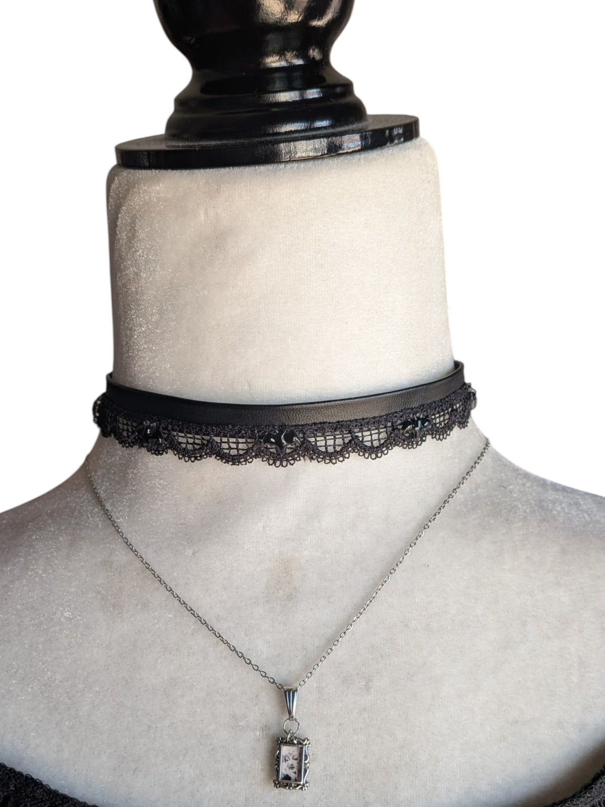 Conjunto falda doble+collar Pin Up+camiseta Gatita, y vestido Jack