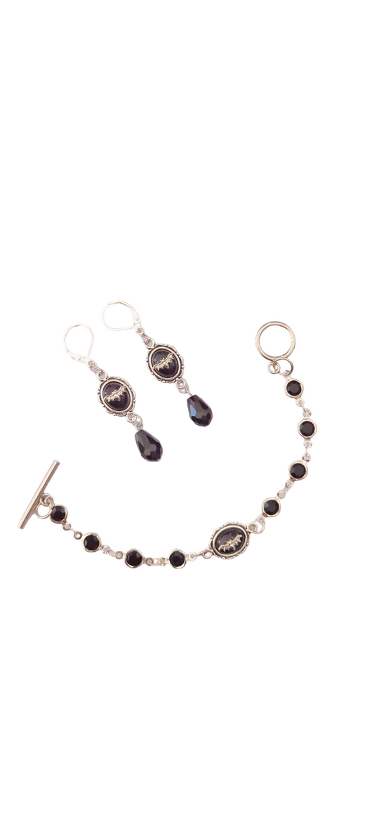 Pulsera Camafeo Murciélago